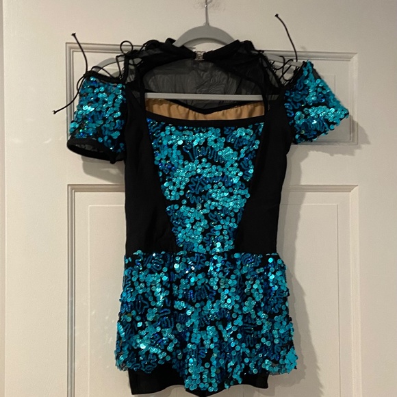 A Wish Come True Dance Costume Me & You with Blue Sequined Detailing - Picture 8 of 12